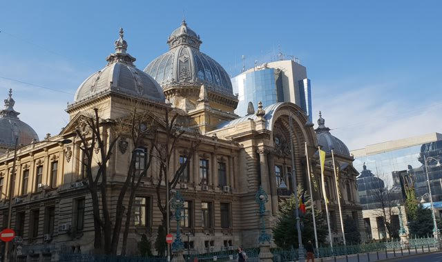 CEC PALACE BUILDING ON VICTORIA AVENUE BUCHAREST