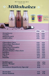 Keventers Ice Cream menu 1