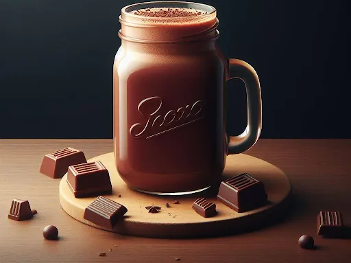Rich Dark Belgian Hot Chocolate [450 Ml, Mason Jar]