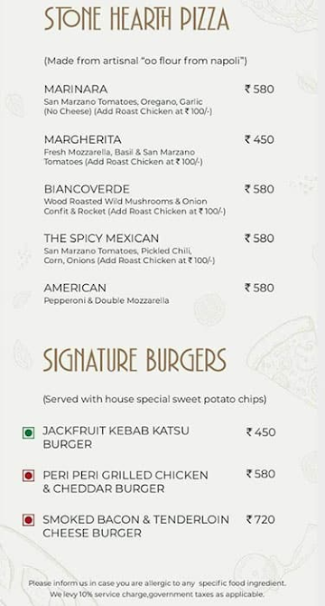 Sitio Bar And Kitchen menu 