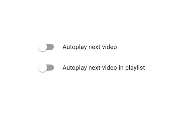 Autoplay Settings for YouTube™ chrome extension