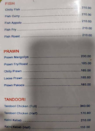 Sri Balaji Restaurant menu 1