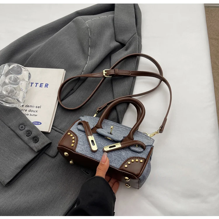 Popüler Retro Moda Taşınabilir İşe Gidiş Geliş Çantası Klasik Tasarım Günlük Kullanım ve Temel Eşyaları Taşımak İçin Mükemmel
