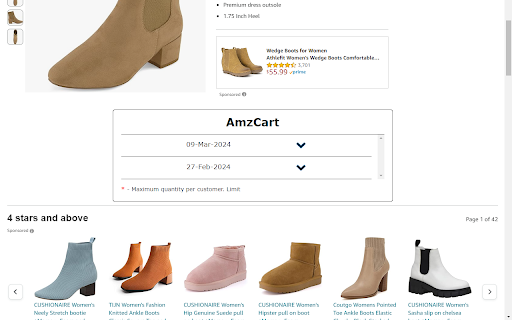 AmzCart - Checks the quantity of goods from each seller