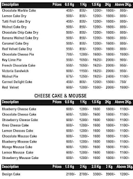 Cake 24X7 menu 3