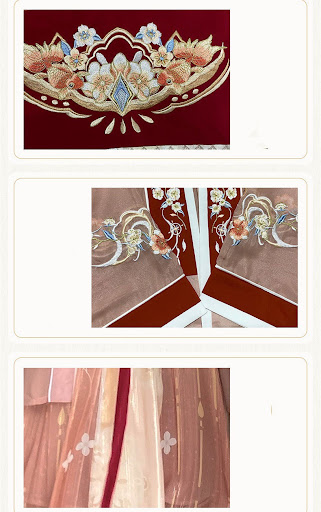 Title 6, Womens Tang Dynasty Hezi Skirt Hanfu Embroider...