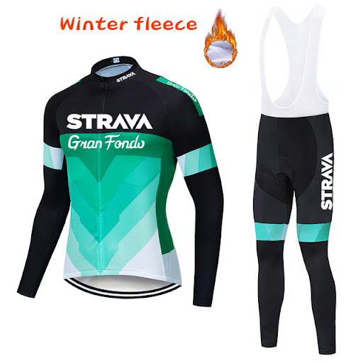 Title 8, Mens Warm Polar Fleece Cycling Jersey Suit Bre...