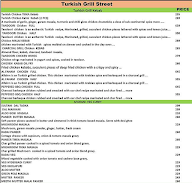 Turkish Grill Street menu 1