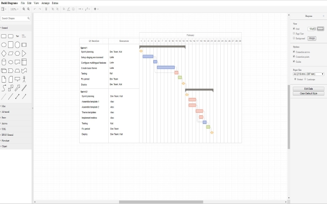 Screenshot of Free Gantt Chart Maker