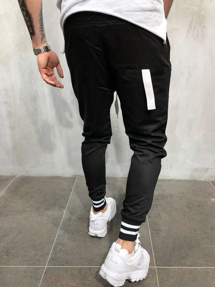Men's Fashion And Comfort Spliced Cotton Casual Beam Pants