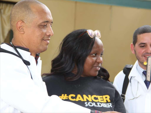 The two cubandoctors posted in mandera county Herrera Correa[L] general practitioner and Landhi Rodriguez[R]a sergion. Credit Stephen Astariko