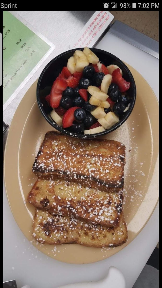 Gluten-Free French Toast at No Cow Cafe