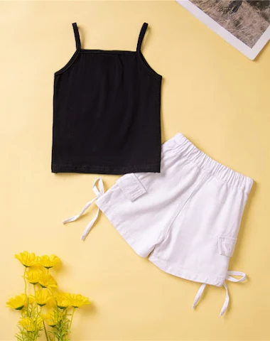 Zomer baby meisjes sling pak letter - 0