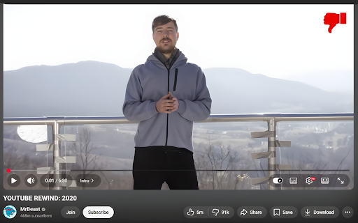 Bring Back Youtube Dislikes screenshot 1