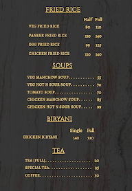 Alishan Restro menu 2