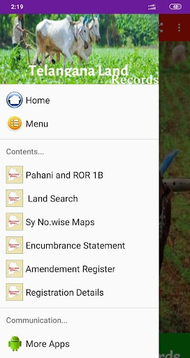 Telangana Land Records Info  TS Pahani