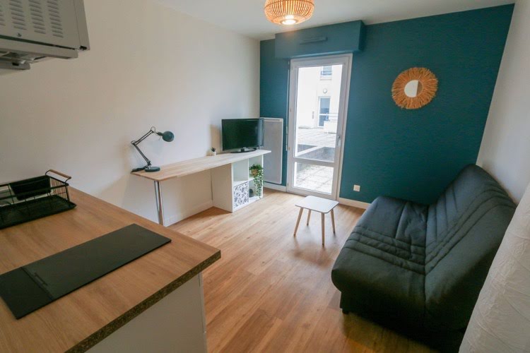 Location meublée appartement 1 pièce 20 m² à Nantes (44000), 600 €