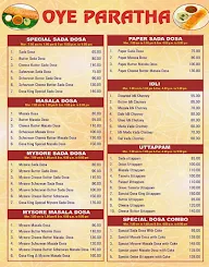 Oye Paratha menu 2