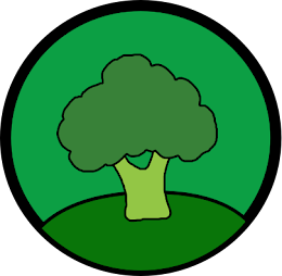 Vegan badge green