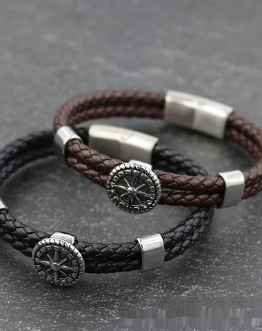 Nieuwe Heren RVS Armband Dubbel Gew - 3