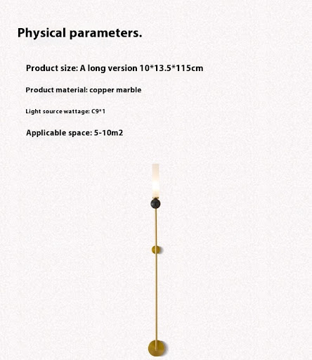 Title 10, Copper Living Room And Bedside LED Wall Lamp