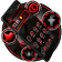 Dark Red Black Tech Theme icon