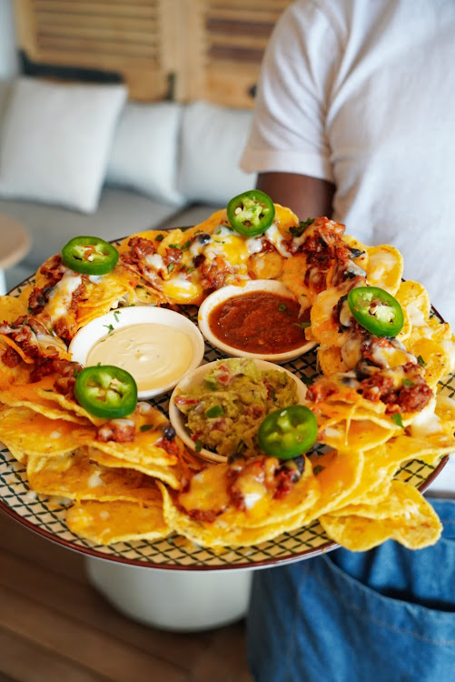 Nachos at Beach House Cantina.