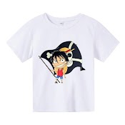 Áo Thun Cho Bé, Áo Thun Trẻ Em Luffy, 4 Màu, Có Size Người Lớn, Anam Store