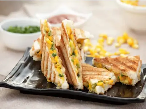 Spinach And Corn Sandwiches