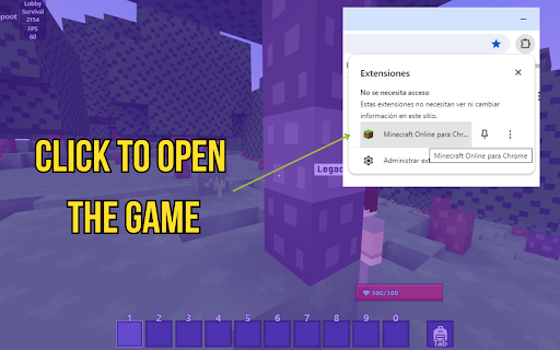 Minecraft Online for Chrome