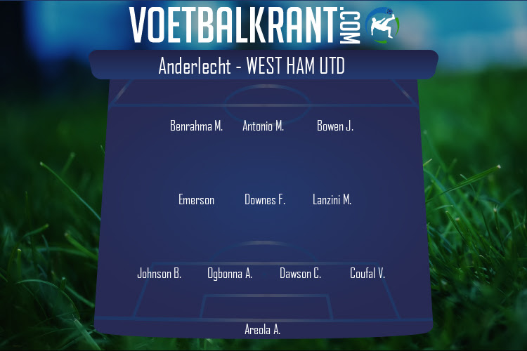 Opstelling West Ham Utd | Anderlecht - West Ham Utd (06/10/2022)