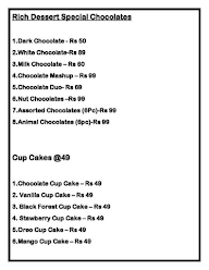 Shaw Sweets (Batasa) menu 3