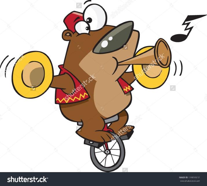 Image result for BEAR ON UNICYCLE CARTOONS cartoons