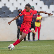 Mxolisi Macuphu of TS Galaxy FC during the DStv Premiership 2020/21 game between TS Galaxy and Kaizer Chiefs.