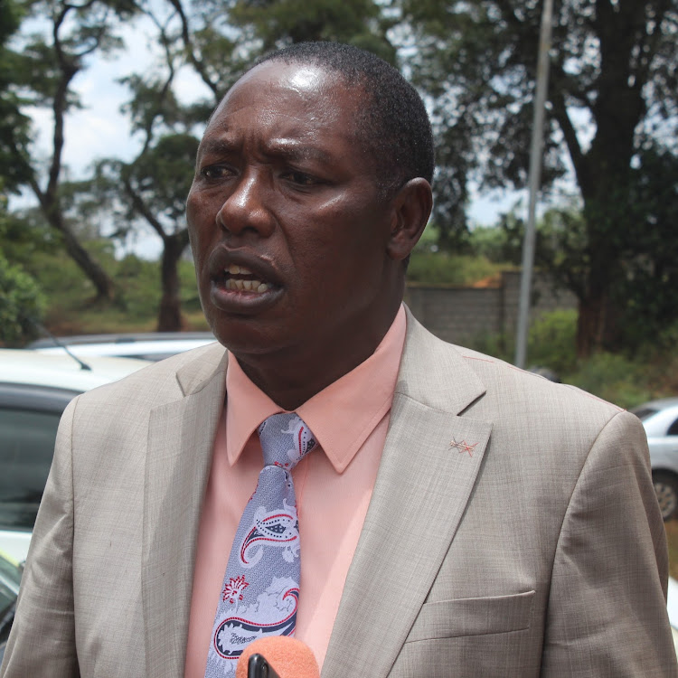 Atanasio Kabaire who is defending his Mukurwe-ini West MCA seat on Wednesday