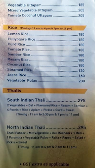 Sagar Ratna menu 5