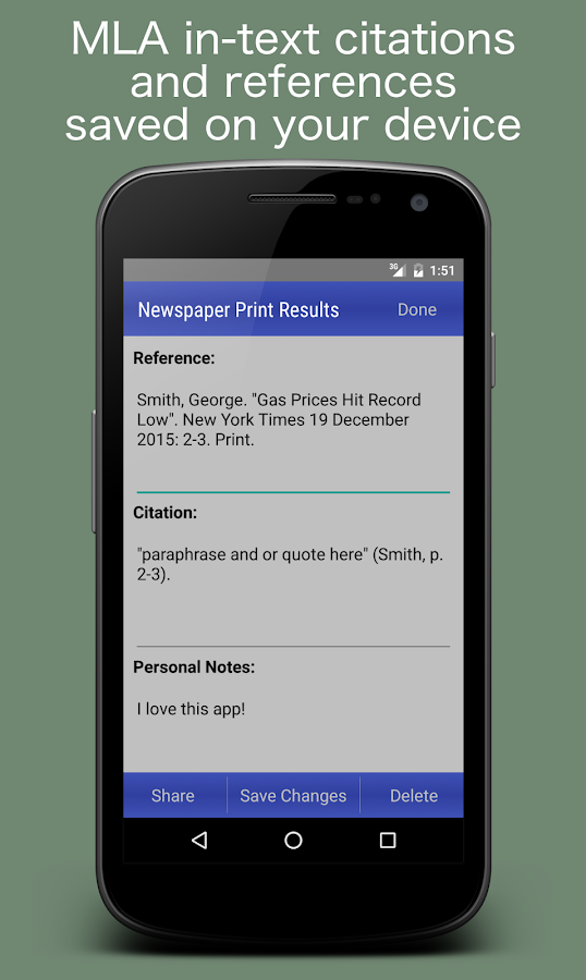 MLA Citation Generator - Android Apps on Google Play