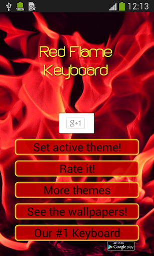 Red Flame Keyboard