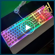 Bàn Phím Cơ Gaming Có Dây Xuyên Led Rgb Royal Kludge Rk918 Màu Trắng - Bàn Phím Máy Tính Laptop Chơi Game