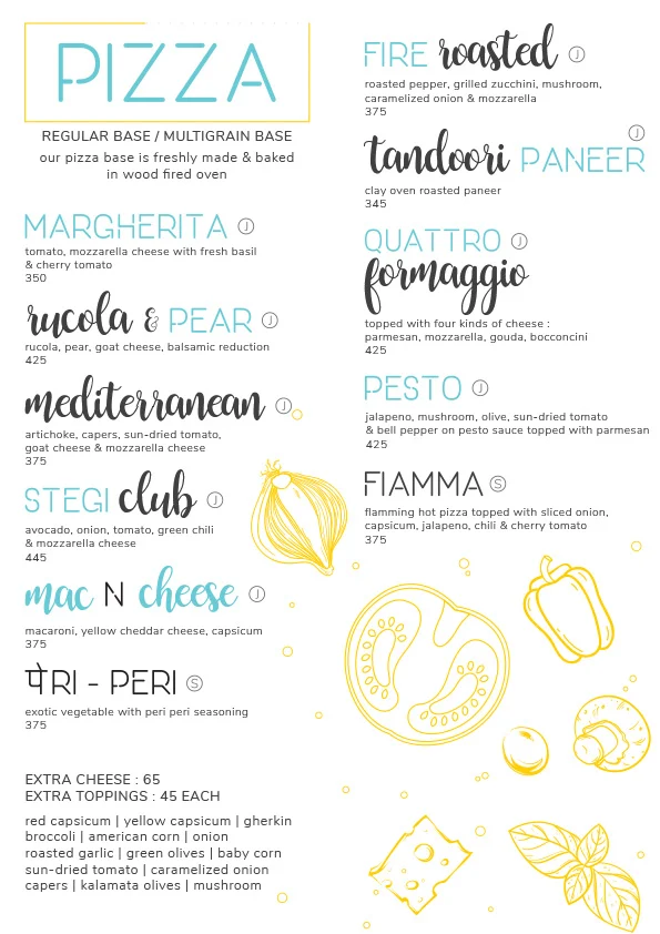 STEGI menu 