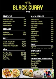 Hotel Black Curry menu 1