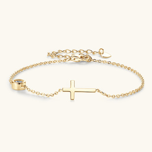 Title 8, Cross Diamond Bracelet For Women 925 Silver Acc...