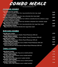 Combo Meals menu 1