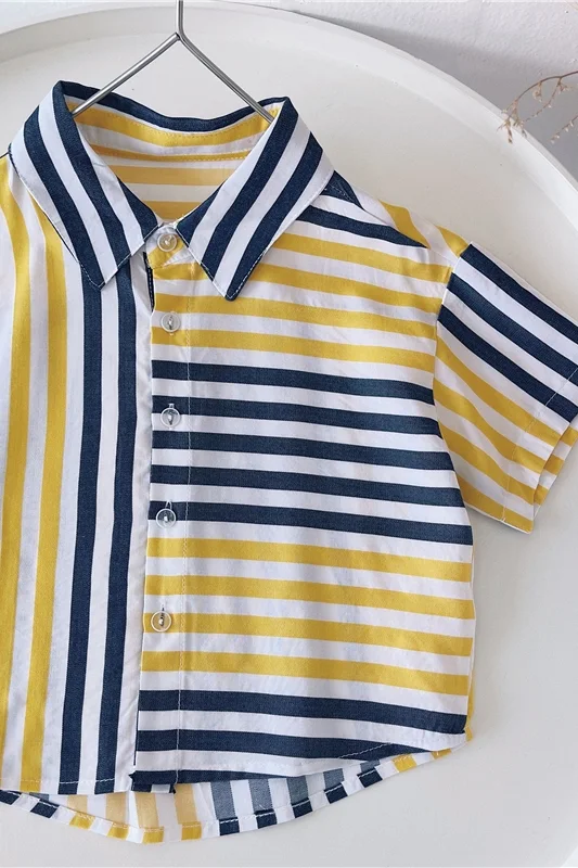 Camisas de verano de manga corta para niños y tops infantiles Frescura y comodidad para los niños en sus actividades al aire libre durante el verano