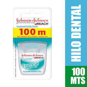 Hilo Dental Reach Jhonson & Johnson Essencial Menta x 100 mts  