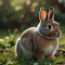 Item logo image for Beautiful brown and white rabbit