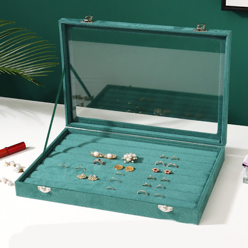 Title 6, Fashion New Simple Double Layer Jewelry Box. Or...