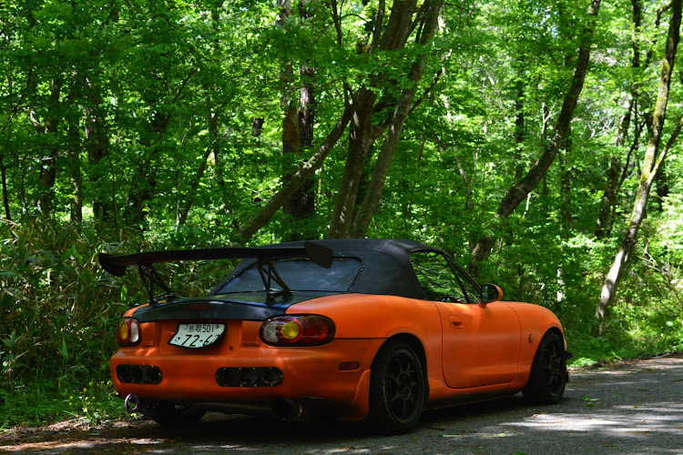 ロードスターの映え・大山ドライブ・オレンジ・覆面パトカーには気を付けように関するカスタム事例の投稿画像6枚目