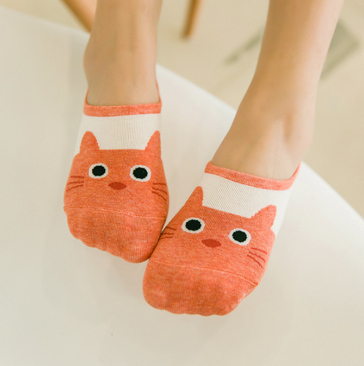 Warme, bequeme Baumwoll-Socken für Mädchen und Frauen, unsichtbare Farbe für Mädchen und Jungen