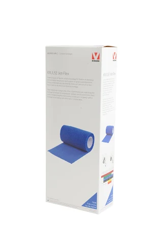 KRUUSE Vet-Flex, bl, 5 cm x 4,5 m, 10 st